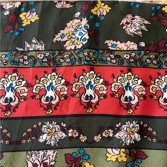 TINY by Anthropologie Women's Boho Floral Chiffon Mini Dress Sz Small - Picture 10 of 15